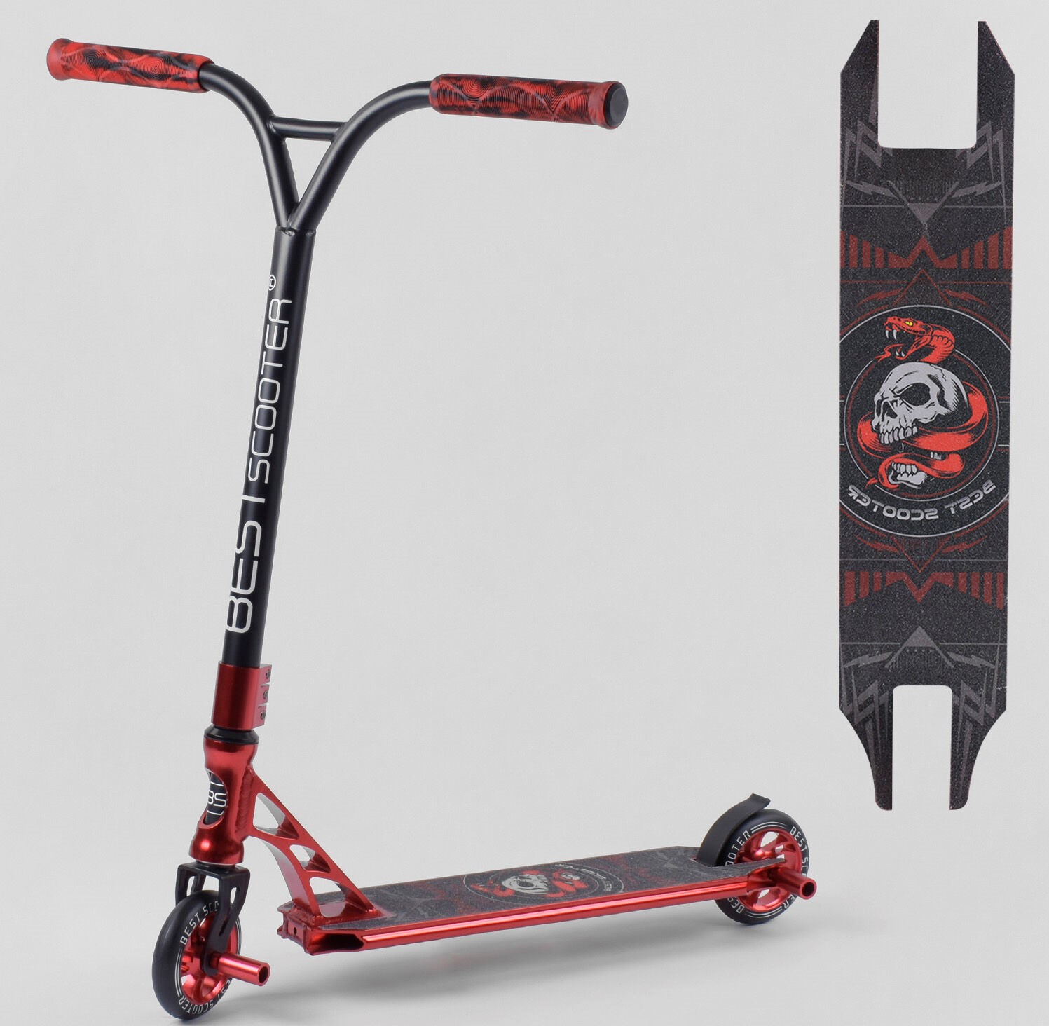 

Самокат Трюковый Best Scooter Красный (HIC-система) Алюминиевый + Сталь