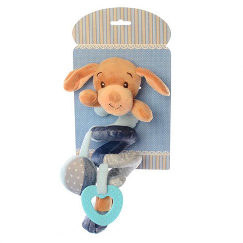 

Мягкая погремушка на коляску"Собачка синяя" X16403D(Blue)