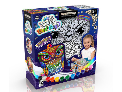 

Набор креативного творчества "My Color Owl-Bag" рюкзачок-сова укр COWL-01-01U