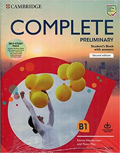 

Complete Preliminary. Second Edition. Self Study Pack (Student`s Book with Answers and Online Practice,Workbook with Answers and Audio Download)