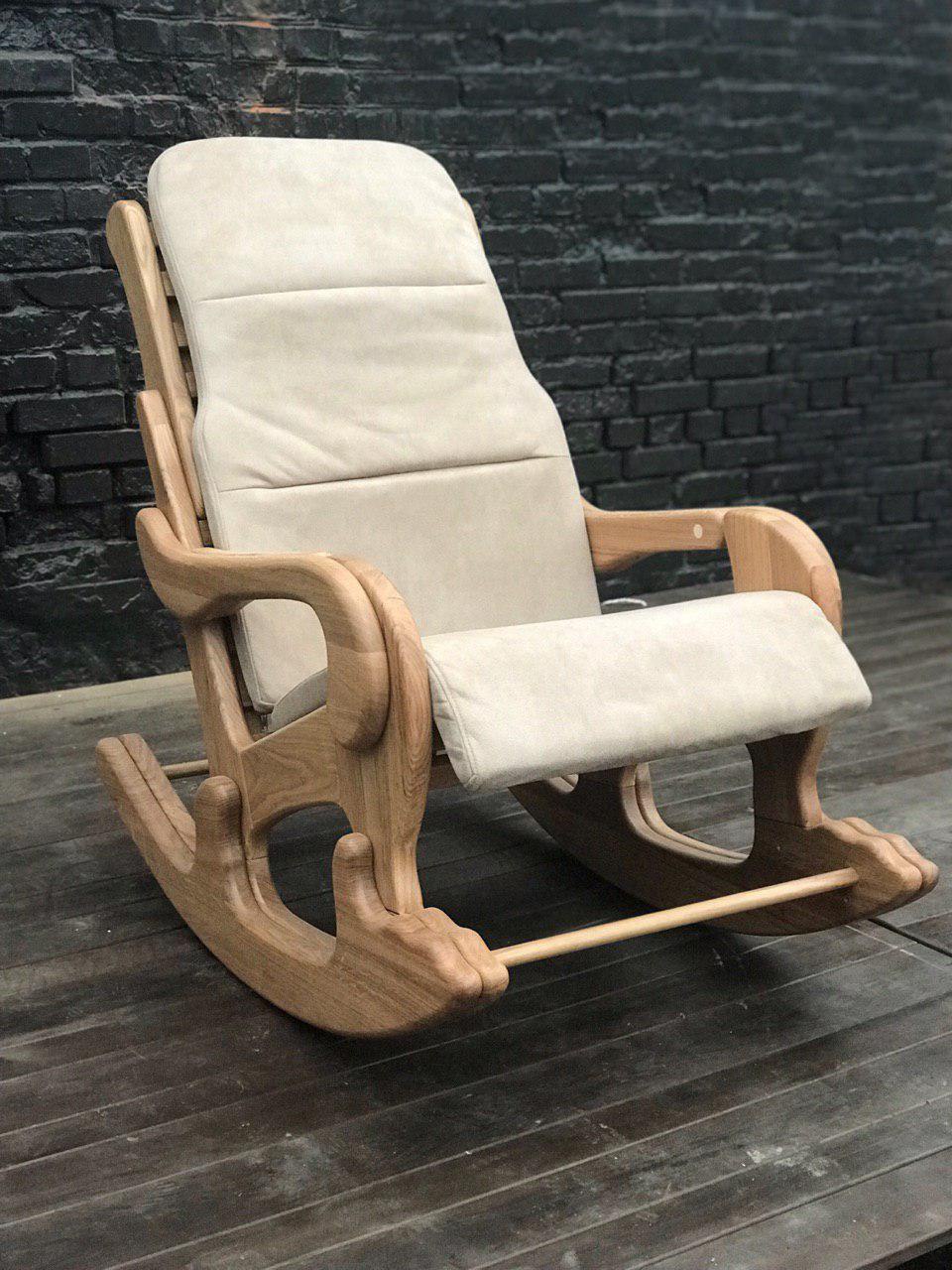 

Кресло-качалка Woodworkers Family Люкс Белое