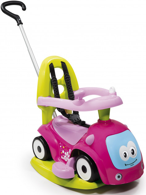 

Машина для катания детская Smoby Toys Маестро 4 в 1 с функцией качели Розовая (720303)