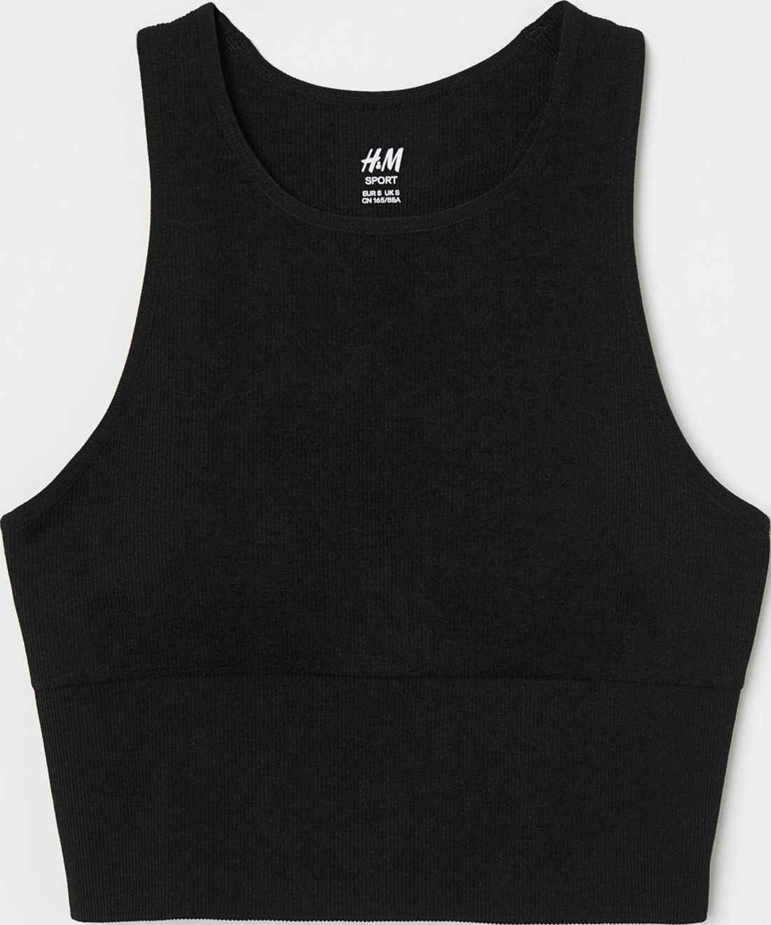 

Топ спортивный H&M 8540431RP7 S Черный (PS2030000015559_DU3000002409914)