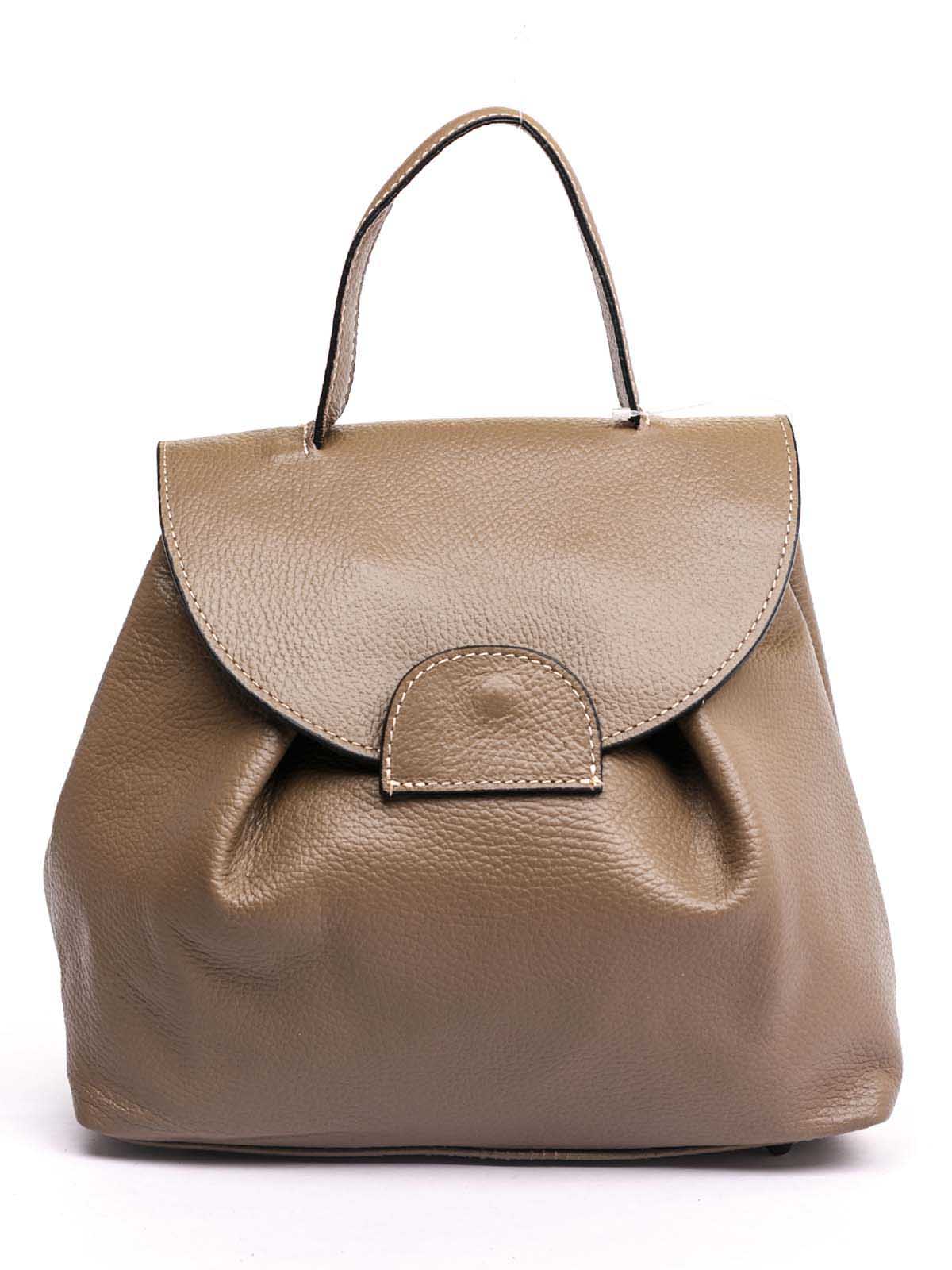 

Рюкзак Italian Bags 8873_taupe Кожаный Таупе