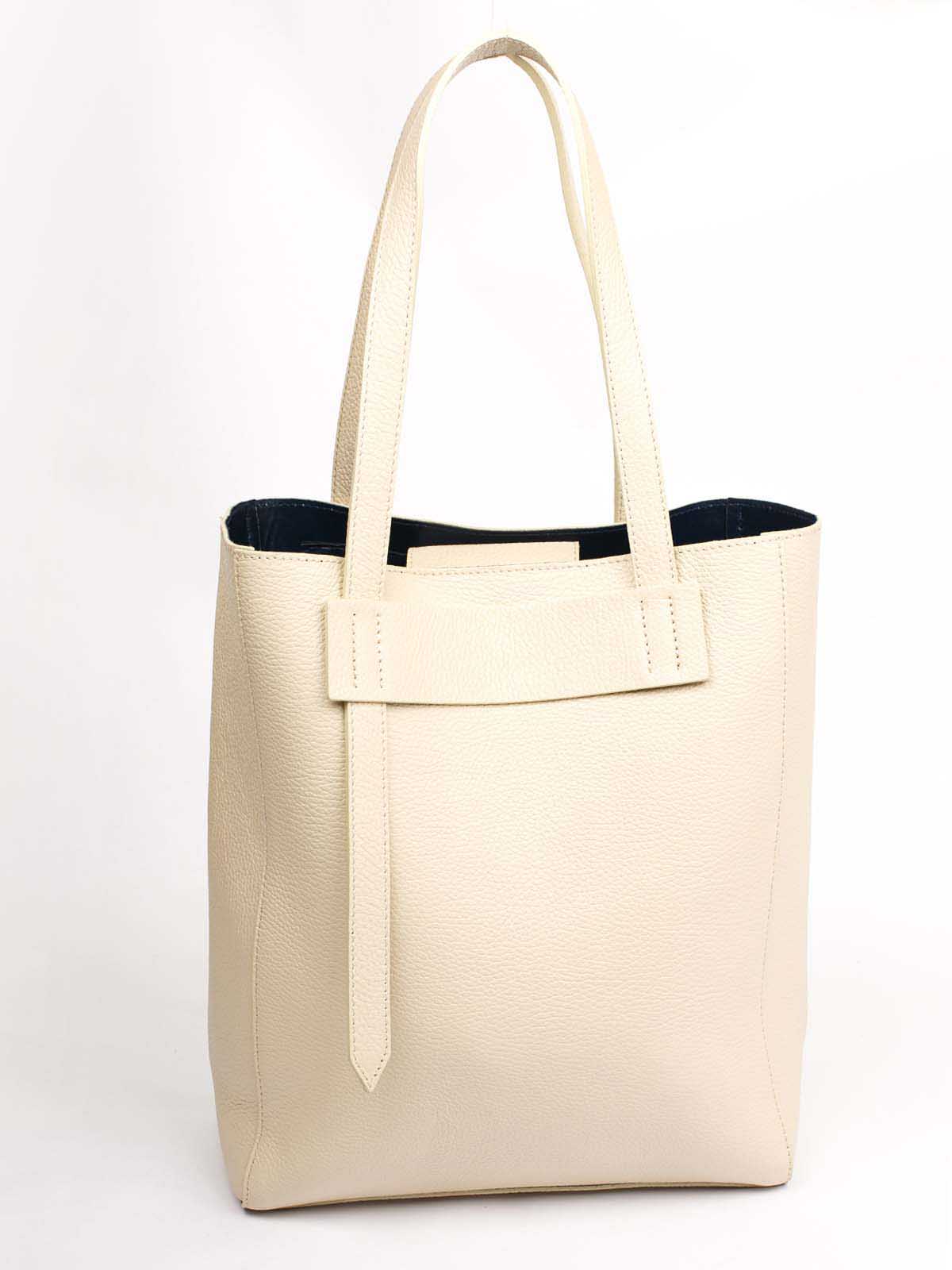 

Деловая Сумка Italian Bags 1682_milk Кожаная Молочный