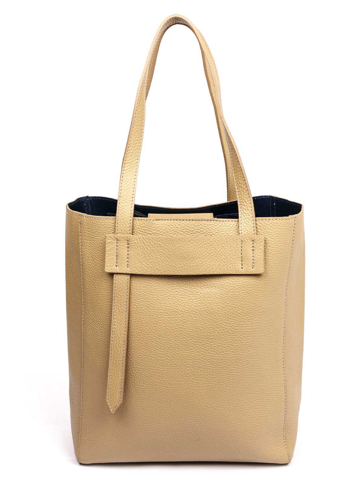 

Деловая Сумка Italian Bags 1682_cappucino Кожаная Кофейный