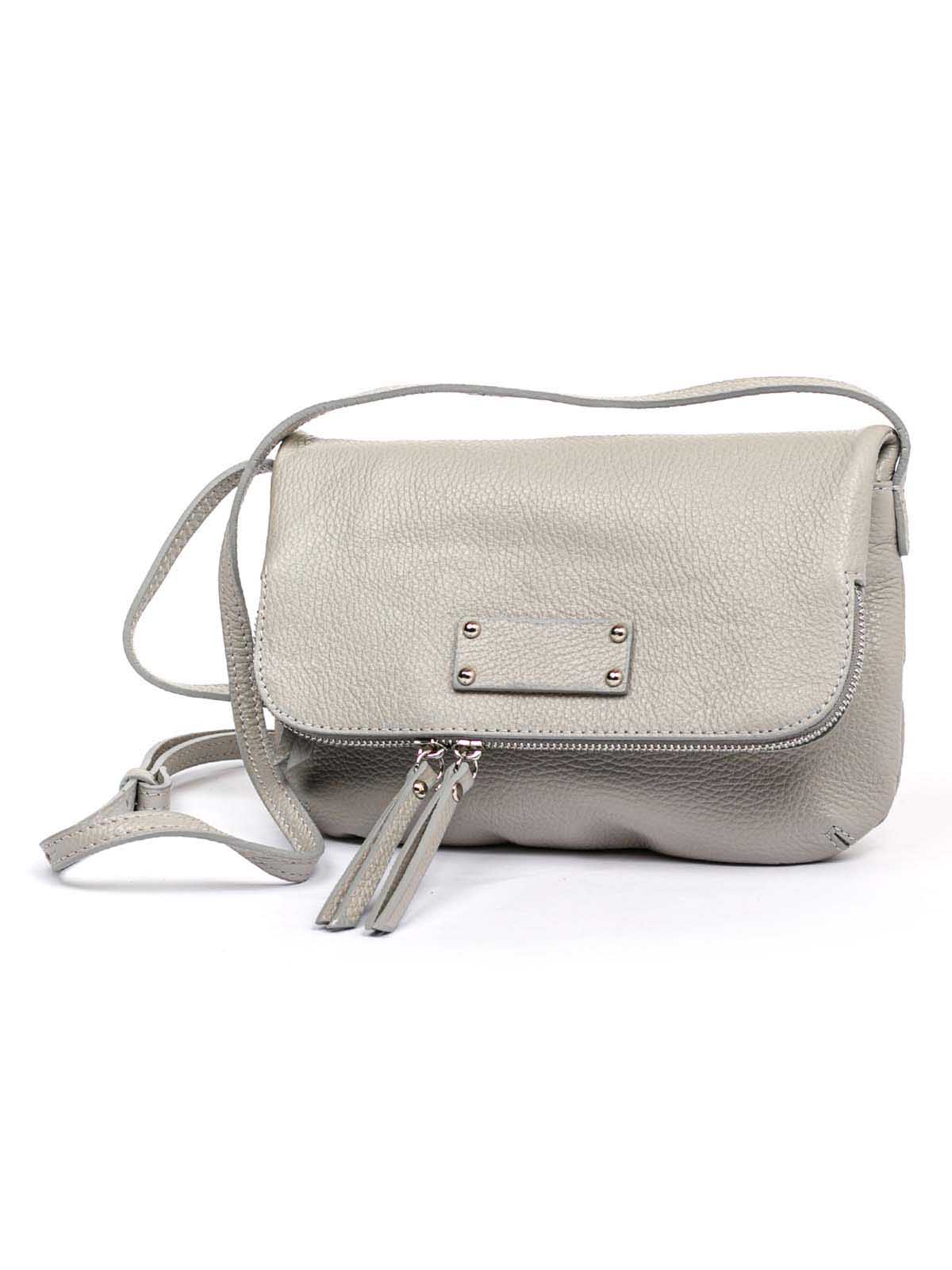 

Клатч Italian Bags 1262_gray Кожаный Серый
