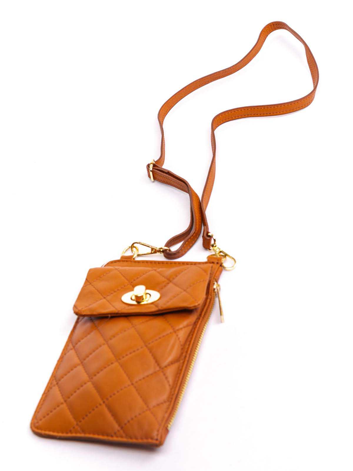 

Клатч Italian Bags 8601_cuoio Кожаный Коньячный
