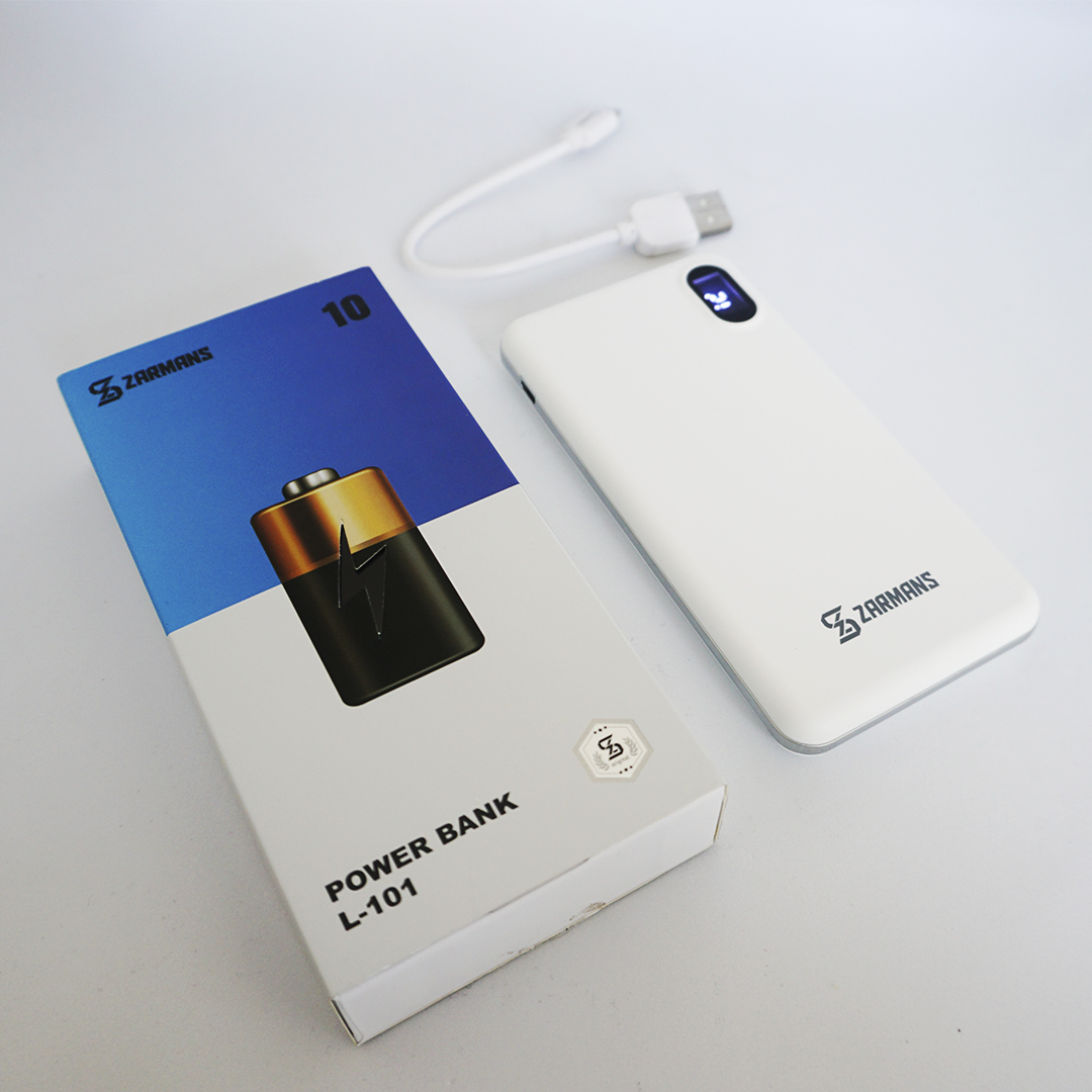 

УМБ ZARMANS L-101 Power Bank 10000 mAh (белый)