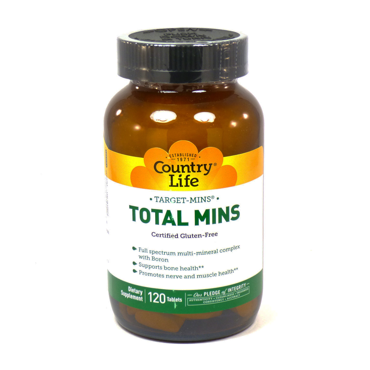 

Мультиминеральный Комплекс, Target-Mins Total Mins, Country Life, 120 таблеток
