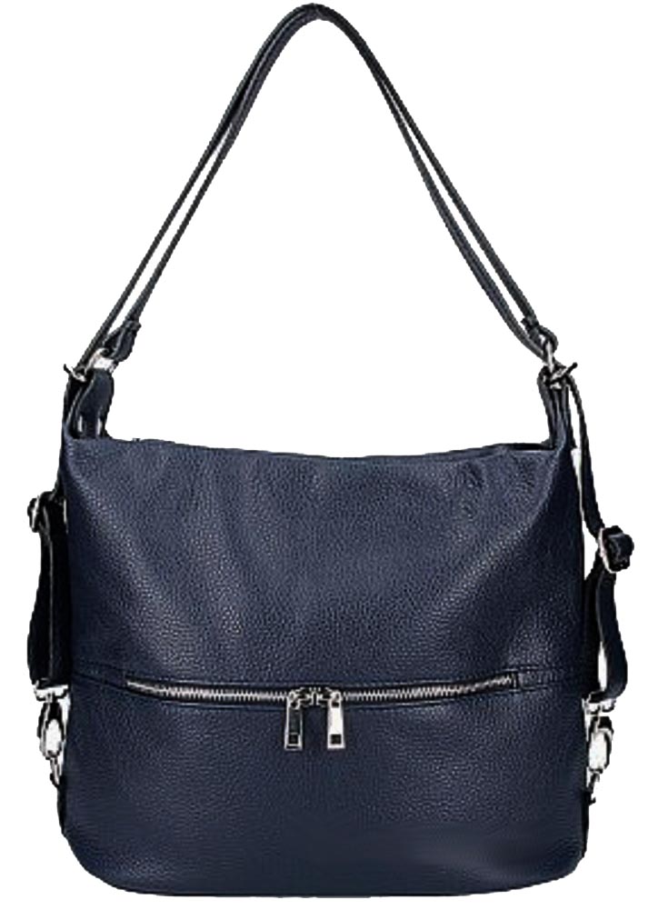 

Женская Кожаная Сумка Рюкзак Italian Bags DB7151 blue