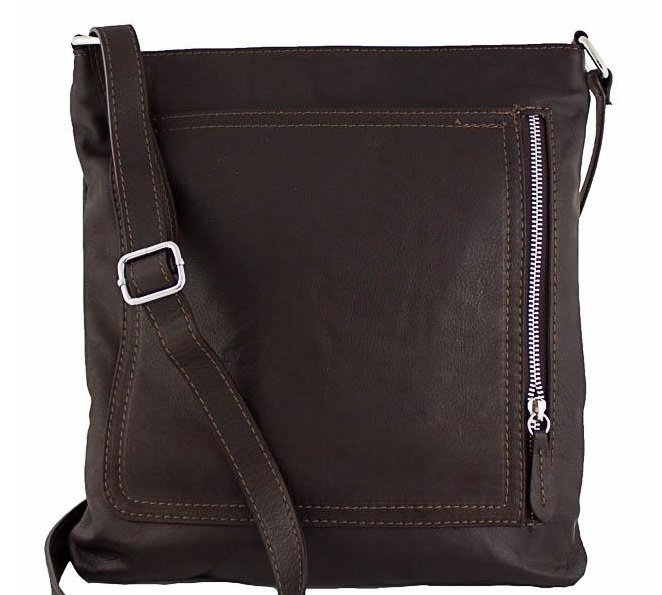 

Кожаная сумка unisex Bottega Carele BC604 dark-brown