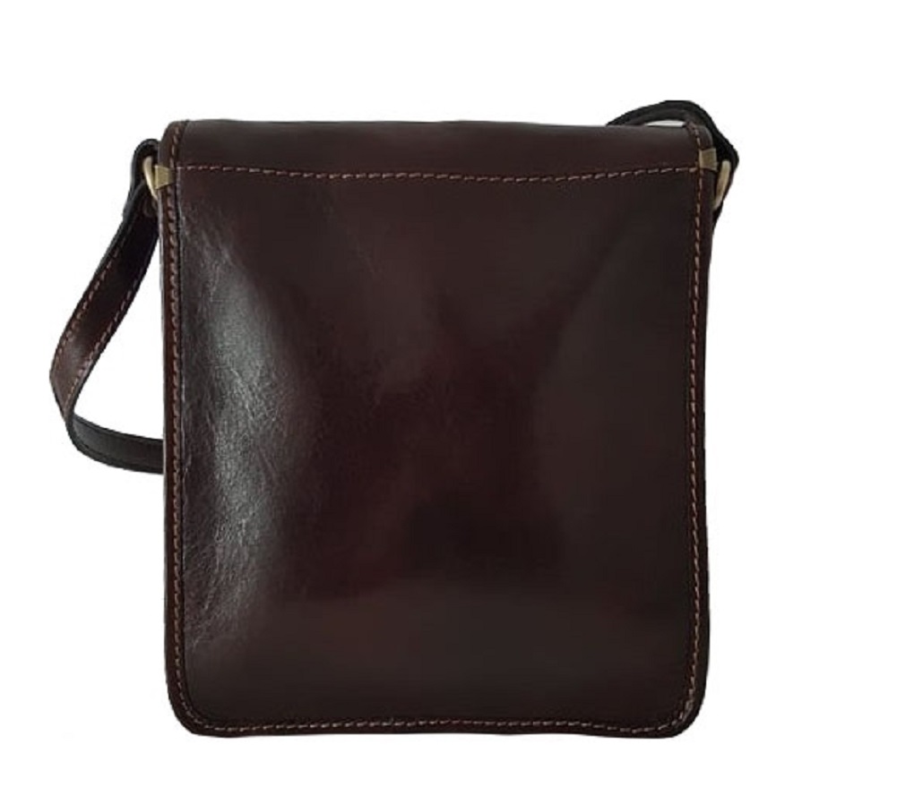 

Мужская кожаная сумка Bottega Carele BC603 dark-brown