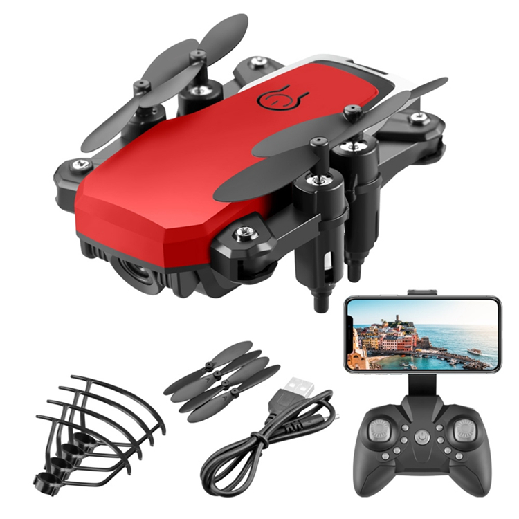 

Дрон RC SMART DRON - квадрокоптер с камерой, FPV, барометр, оптическая стабилизация красный