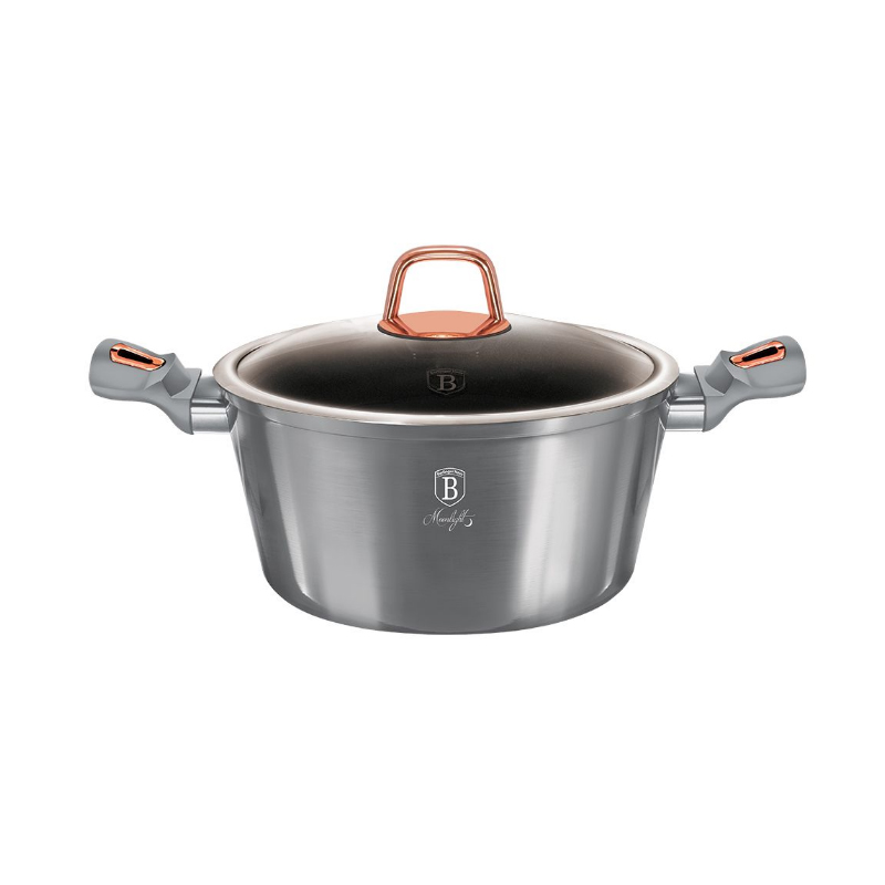

Кастрюля Berlinger Haus Moonlight Edition с крышкой 4.1 л Алюминий BH-6012