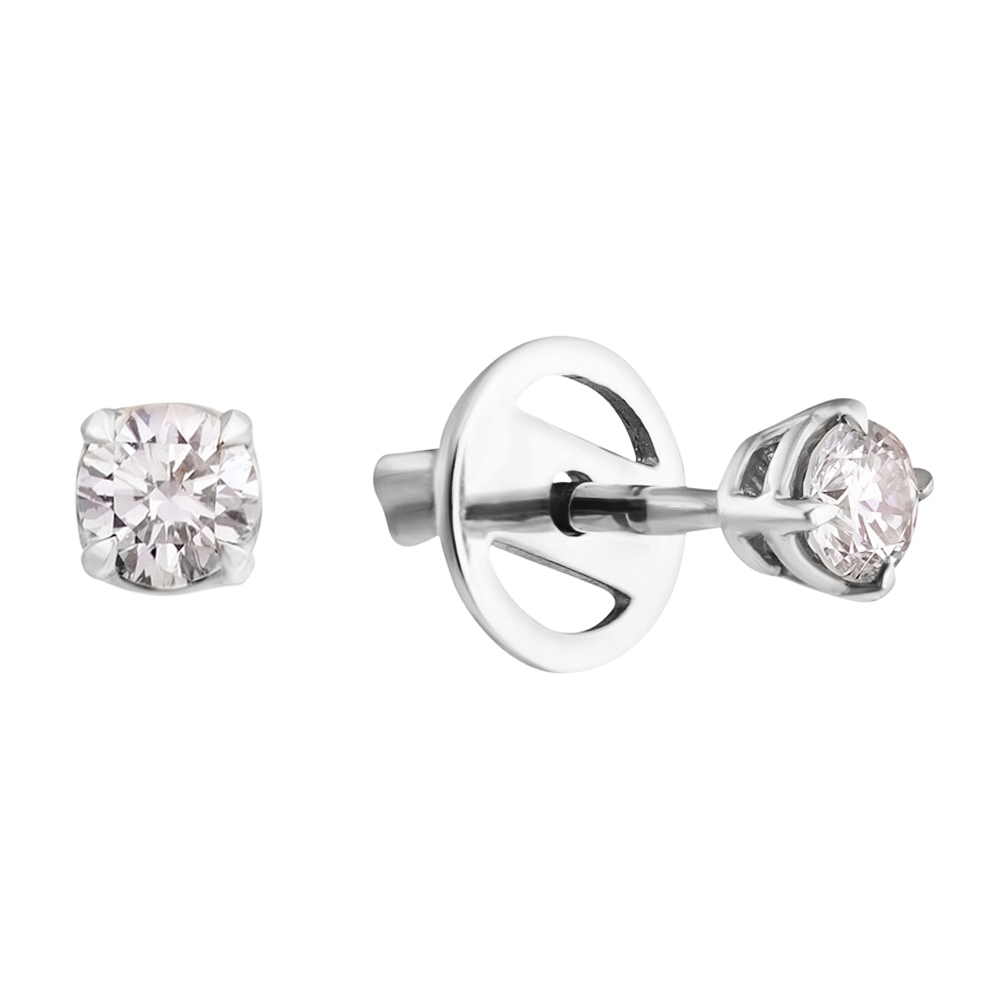 

Серьги-пуссеты в белом золоте Sweet Heart с бриллиантами, 0,2ct 000070485