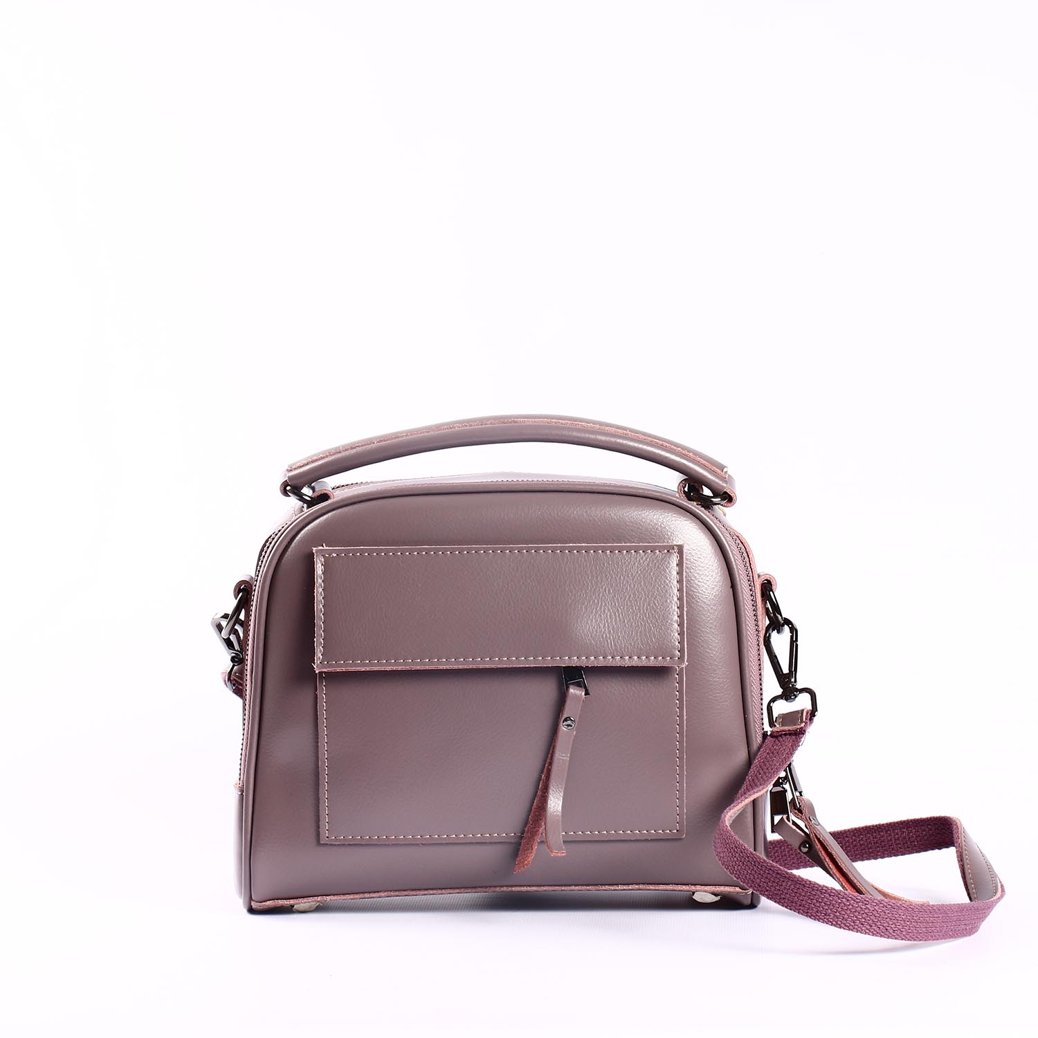 

Женская кожаная сумка Vishnya "Элизавет Dark Pink"