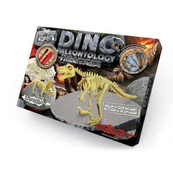 

Набор для проведения раскопок "DINO PALEONTOLOGY", "Тиранозавр", DP-01-03 DP-01-01,02,0