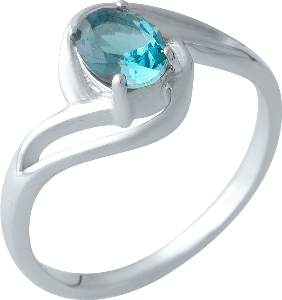 

Серебряное кольцо SilverBreeze с натуральным топазом Лондон Блю 1997925 18 размер, 18 размер