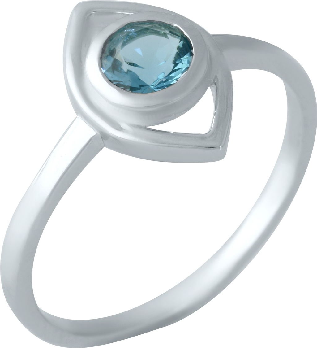 

Серебряное кольцо SilverBreeze с натуральным топазом Лондон Блю 1959435 18 размер, 18 размер