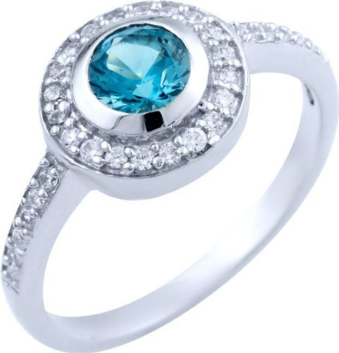 

Серебряное кольцо SilverBreeze с натуральным топазом Лондон Блю 1823866 17.5 размер, 17.5 размер