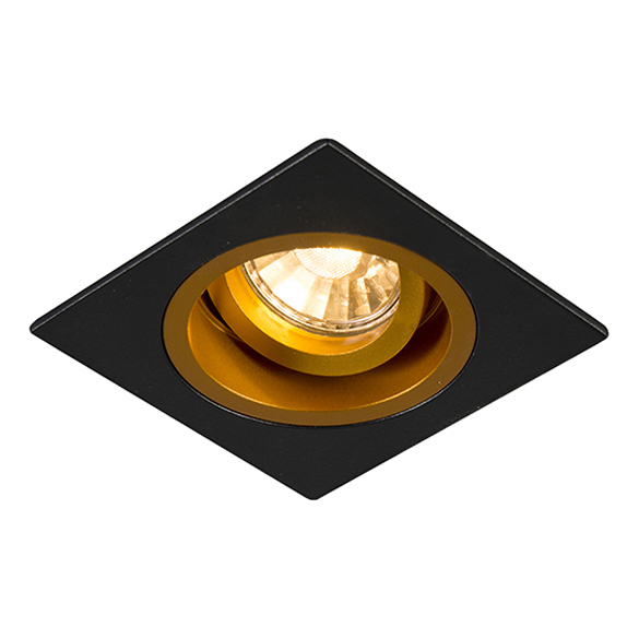 

Точечный встраиваемый минималистичный светильник Zuma Line 92706 Chuck Dl Square Black-Gold (zuma-line-92706)
