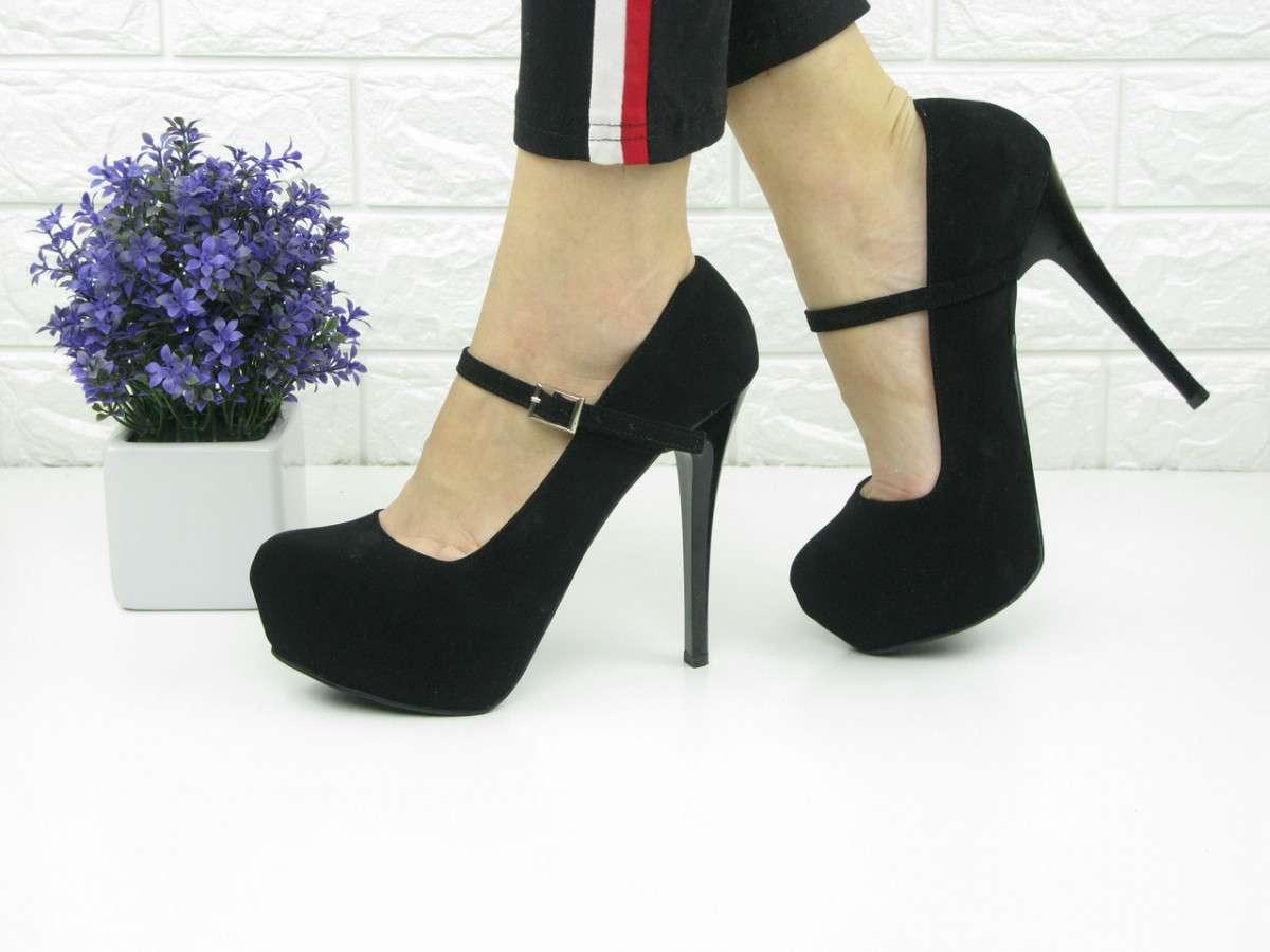 

Туфли женские на шпильке Shoes черные 1067 35 р