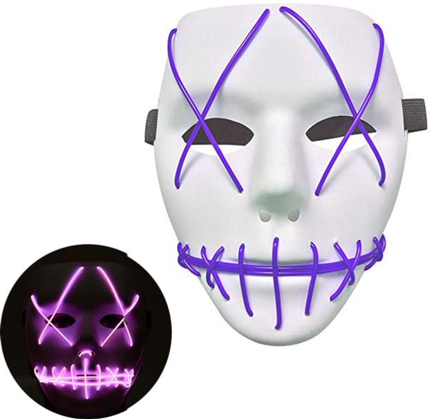 

Неоновая маска для вечеринок с подсветкой UFT LED Mask 1 Violet