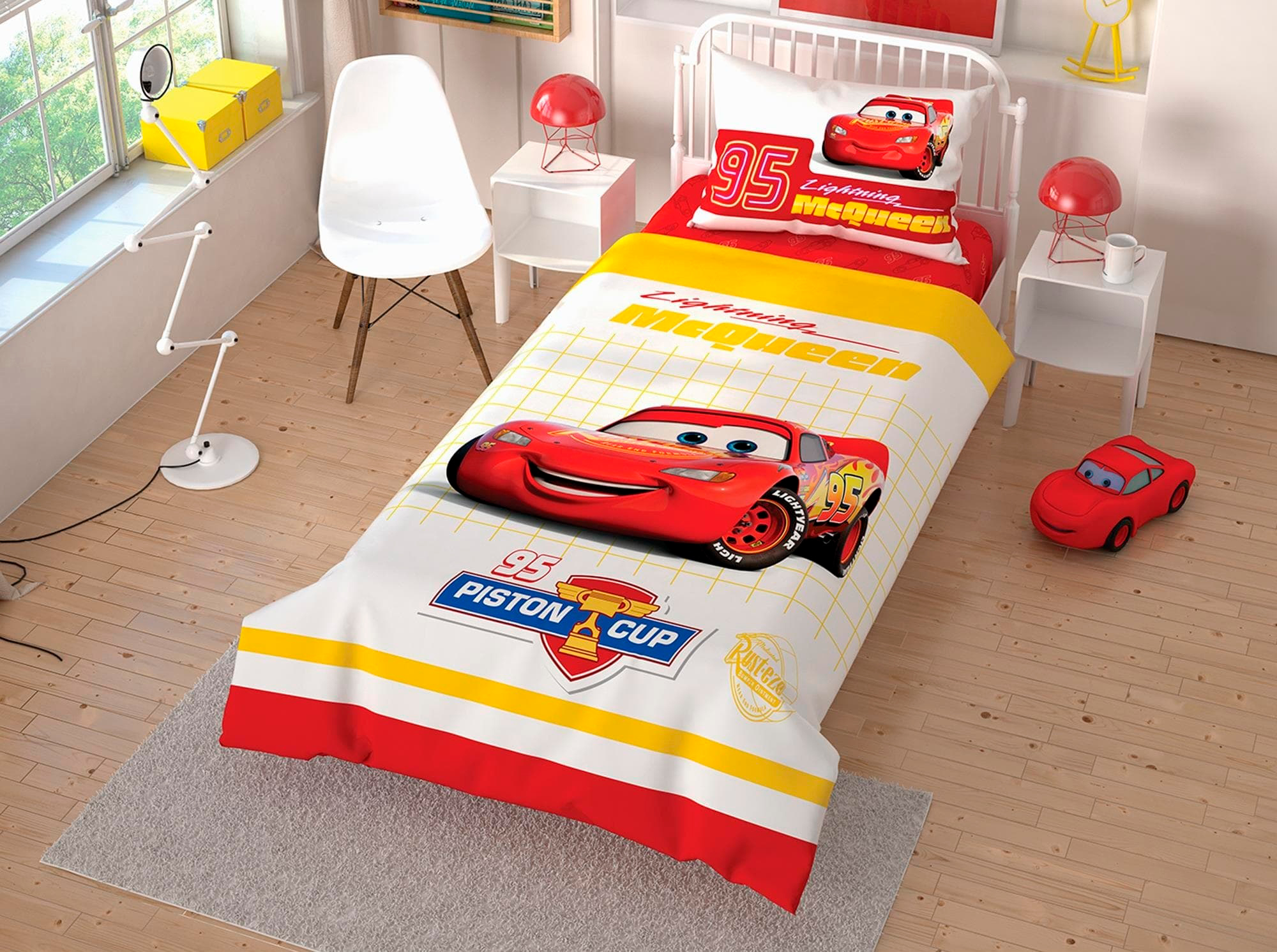 

Комплект постельного белья TAC Ранфорс Disney Cars Cek 160x220 см