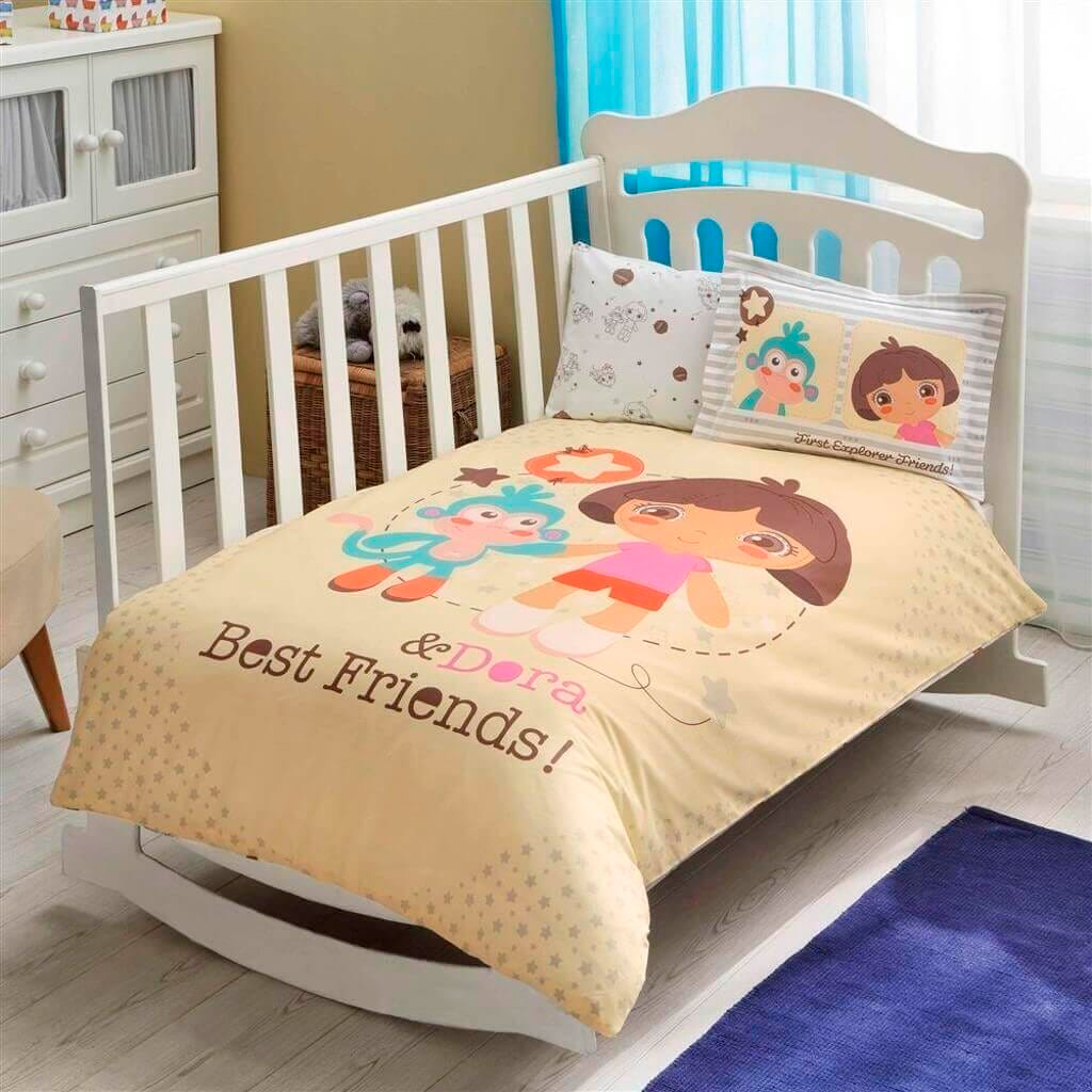 

Комплект постельного белья TAC Ранфорс Dora Best Friends Baby 100x150 см