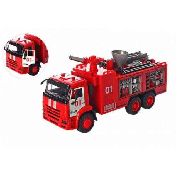 

Детская машинка Пожарная машина Good Toys Игрушечная машинка для мальчиков + стреляет водой + открываются двери + световые и звуковые эффекты (9624 А)