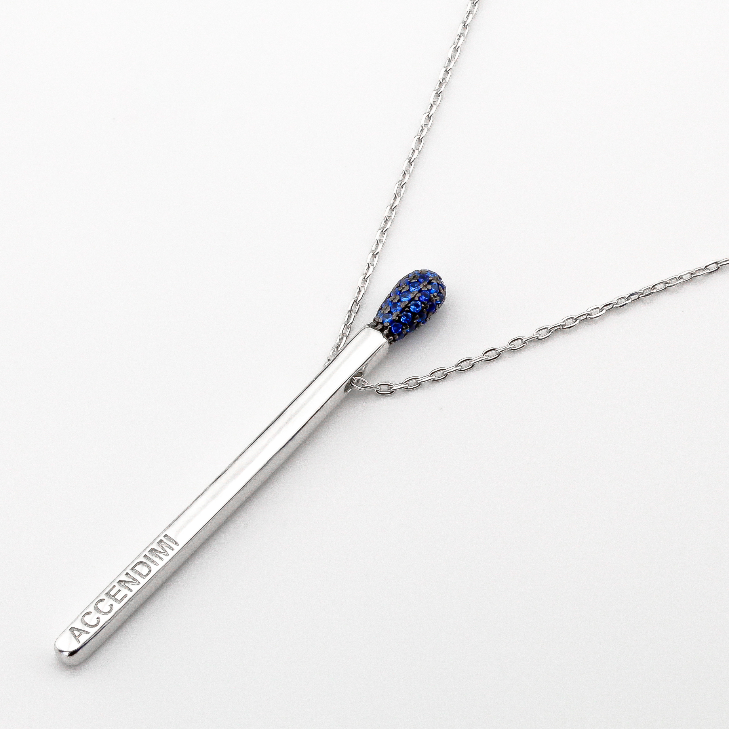 

Серебряное колье Спичка (Зажги меня) KO14337 Диамант, 45 размер