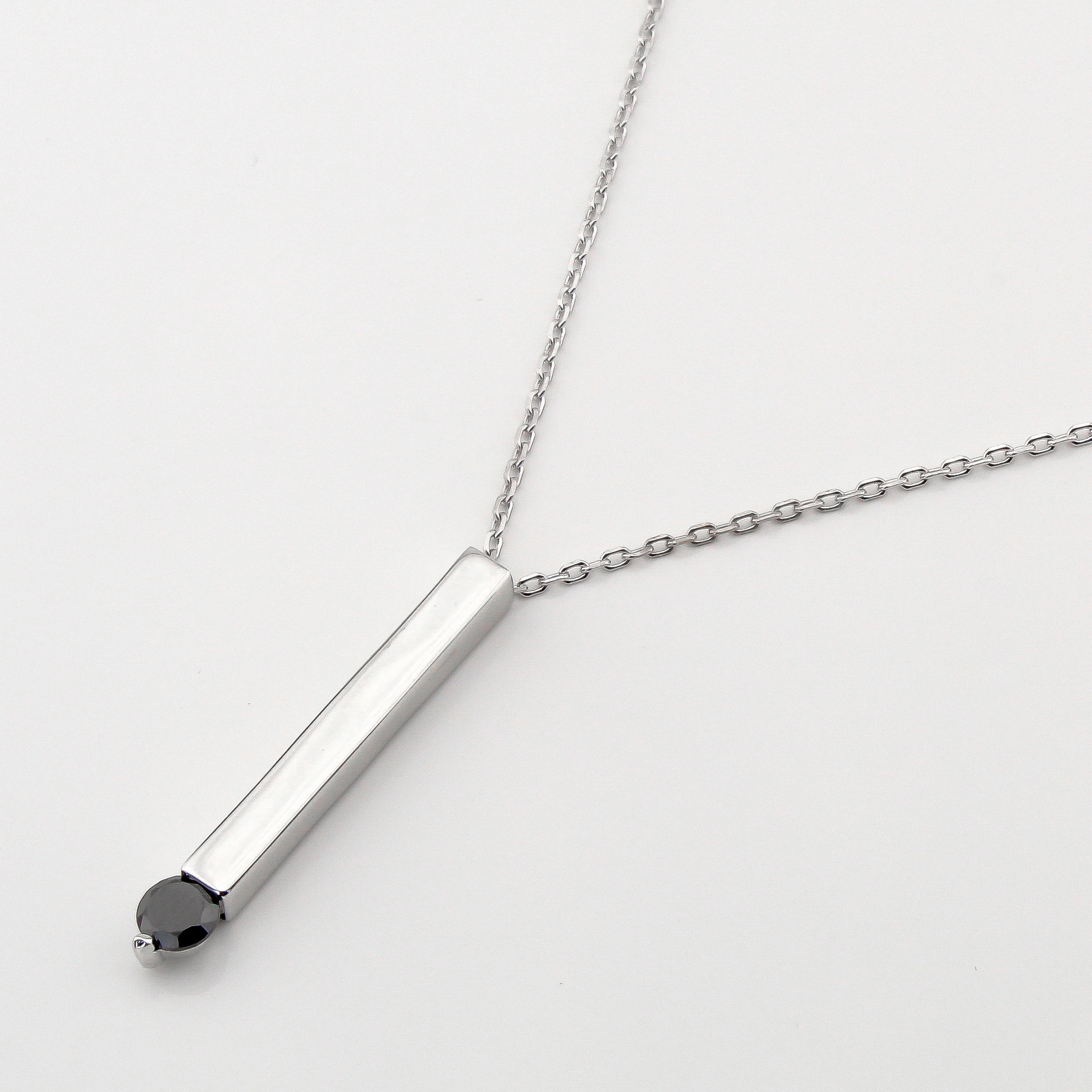 

Серебряное колье с фианитом KO14440 Диамант, 40 размер