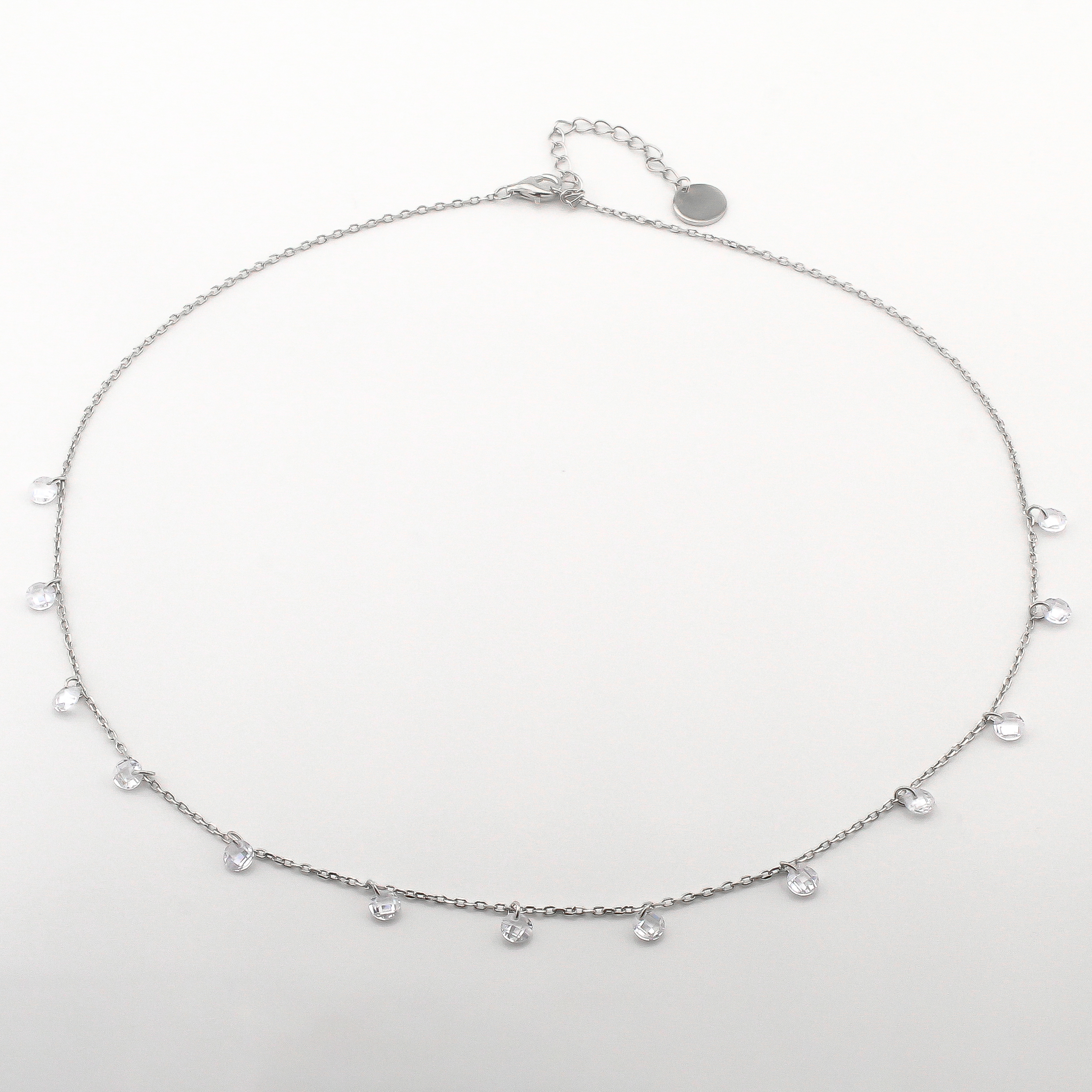 

Серебряное колье с фианитами KO14359 Диамант, 45 размер