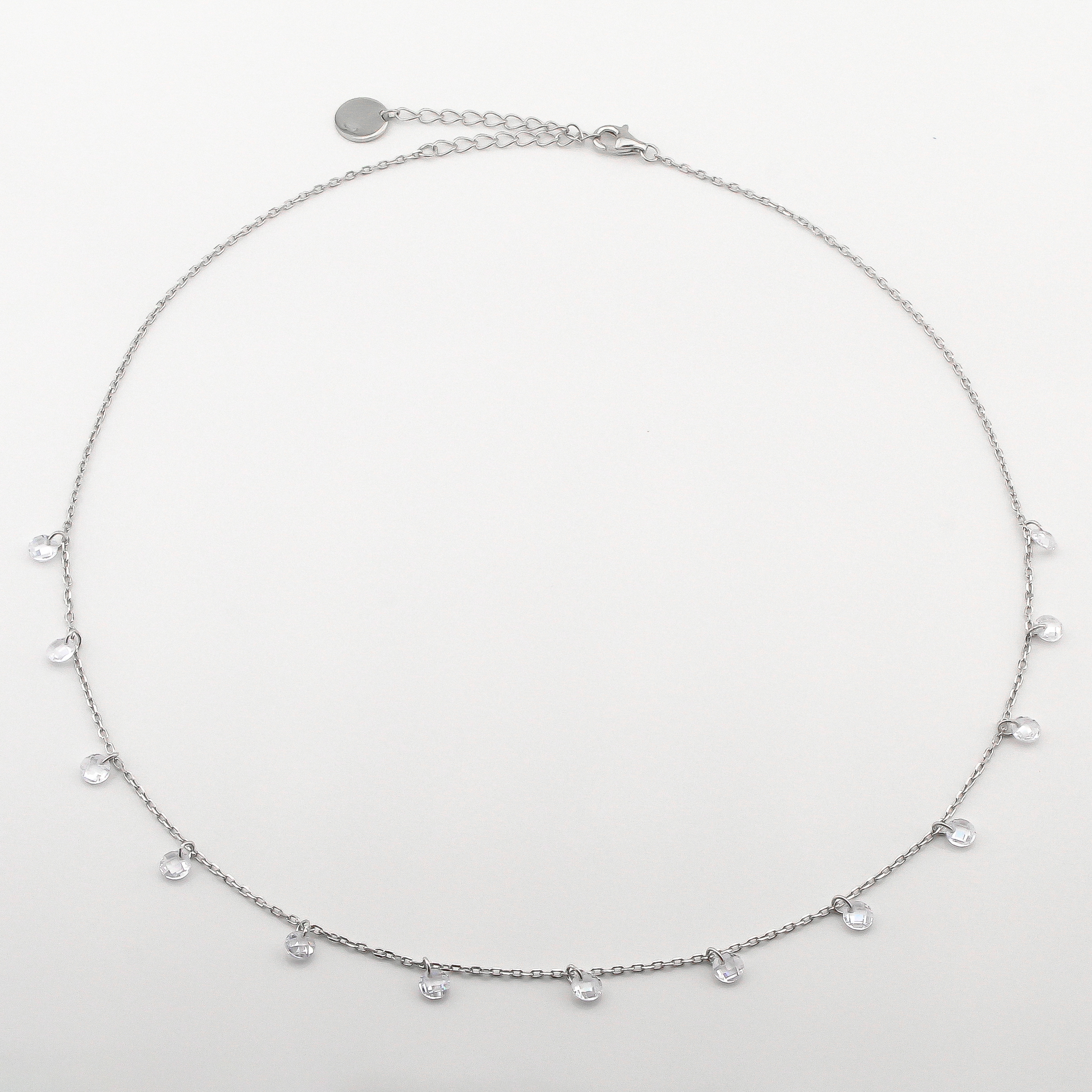 

Серебряное колье с фианитами KO14330 Диамант, 45 размер