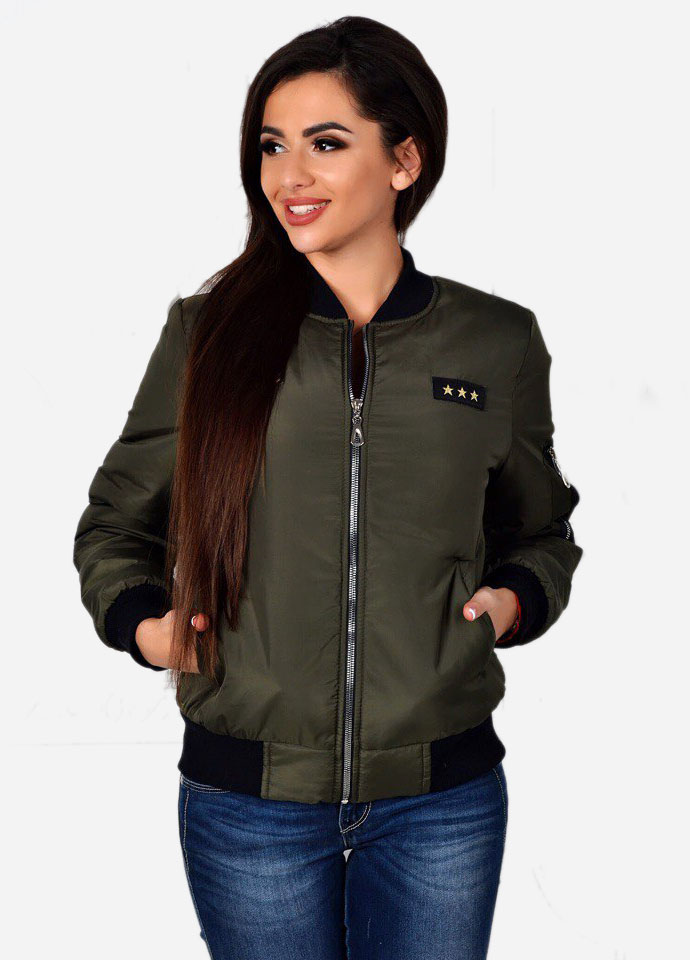 

Бомбер Jaklin 7832  Хаки, Бомбер Jaklin 7832 S Хаки