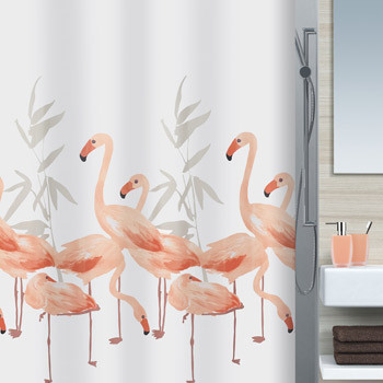 

Шторка для ванной текстильная Spirella FLAMINGO 180х200 (ВХ-10.16355)