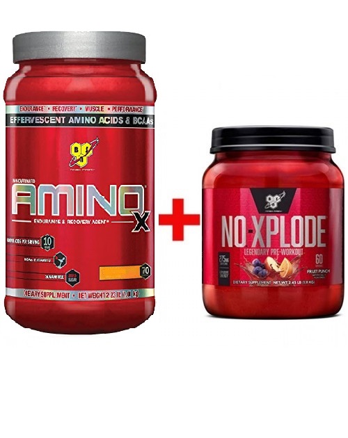 

Комплект Аминокислота BSN Amino-X 1.01 кг Клубника-Апельсин + Предтренировочный комплекс BSN N.O. Xplode 3.0, 1.11 кг Фруктовый пунш (912551)