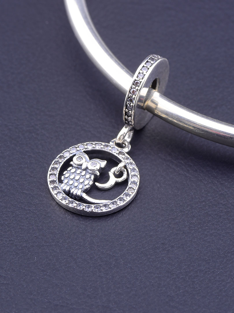 

Шарм подвеска Сова Pandora Style Фианит Серебро(925) 077291
