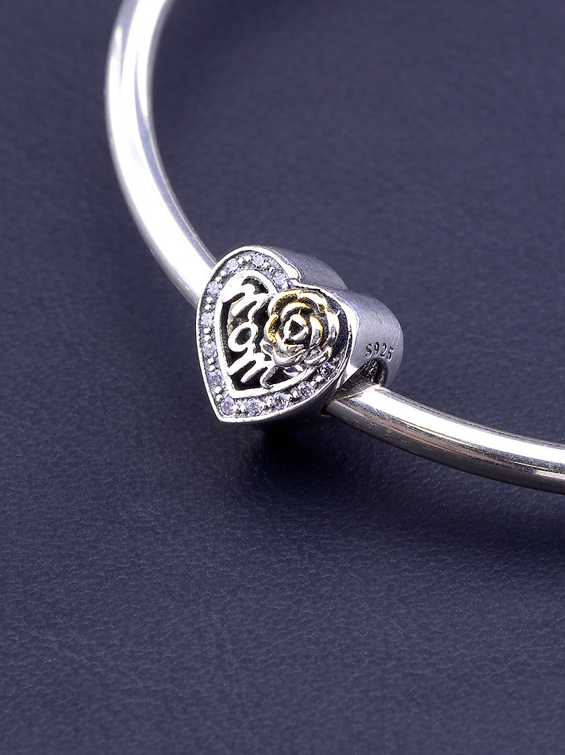 

Шарм Сердце Pandora Style Фианит Серебро(925) 082864
