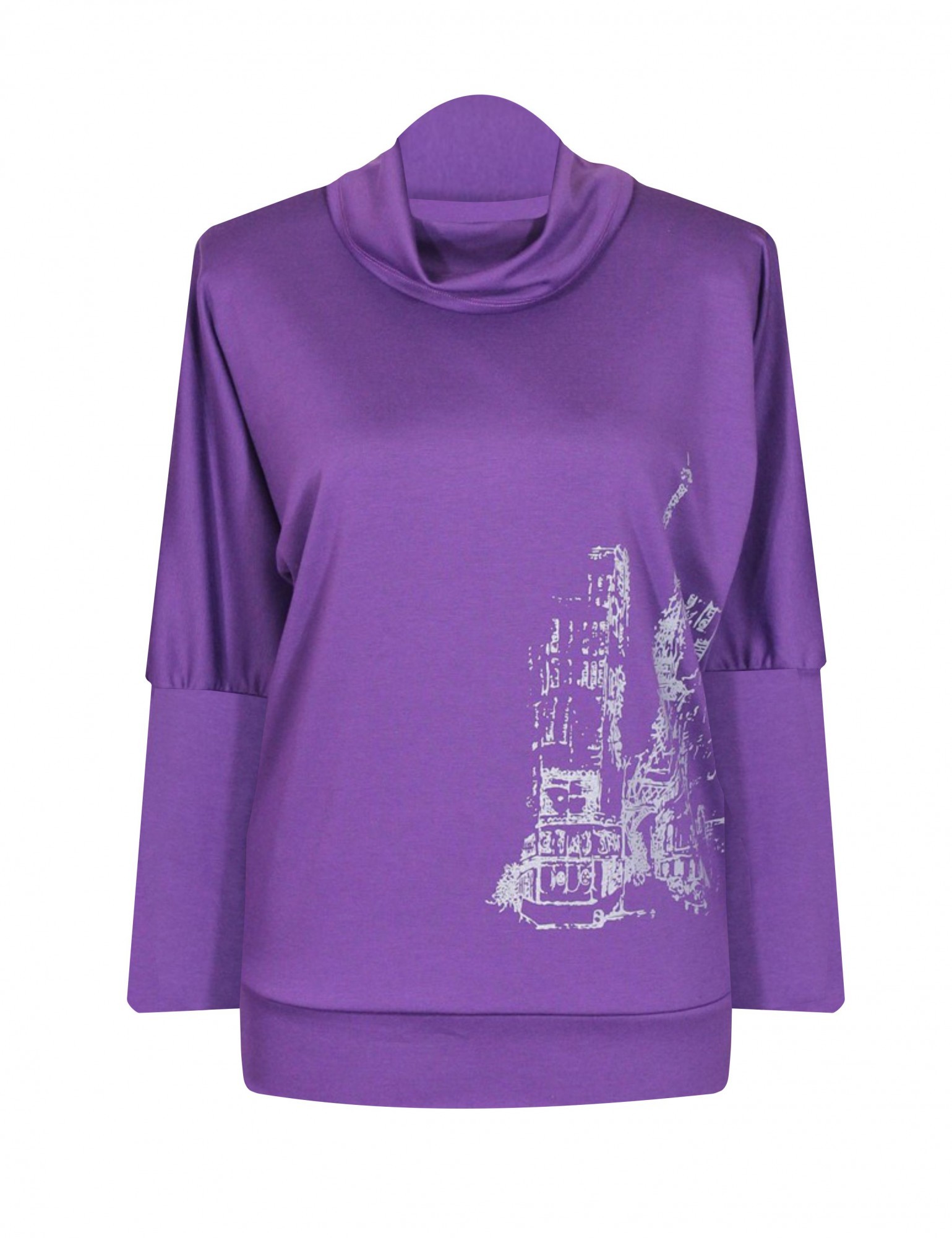 

Кофта Teens Париж 58 Сиреневая (МФС122)