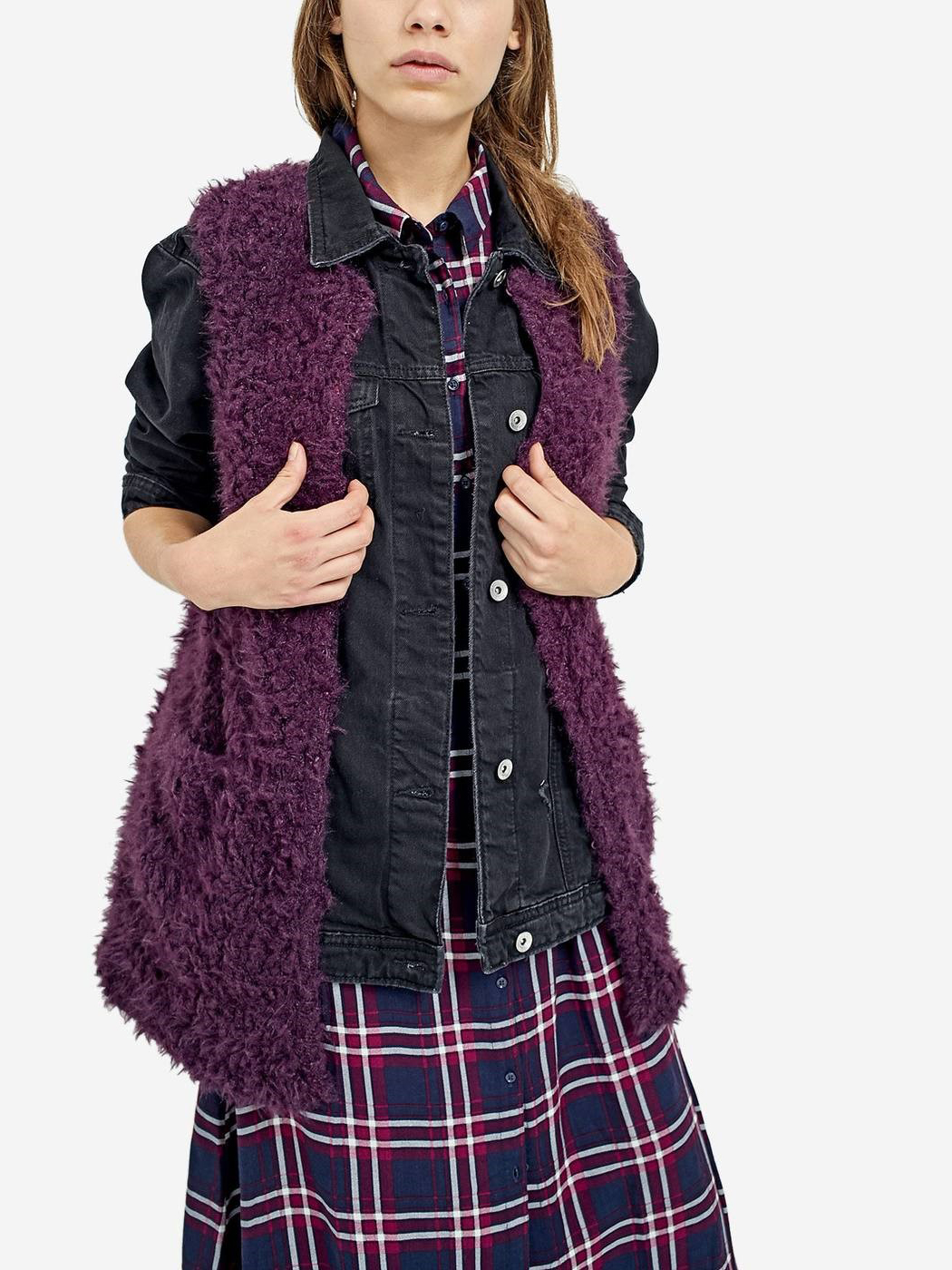 

Жилет теплый Stradivarius 05950307660 S Фиолетовый