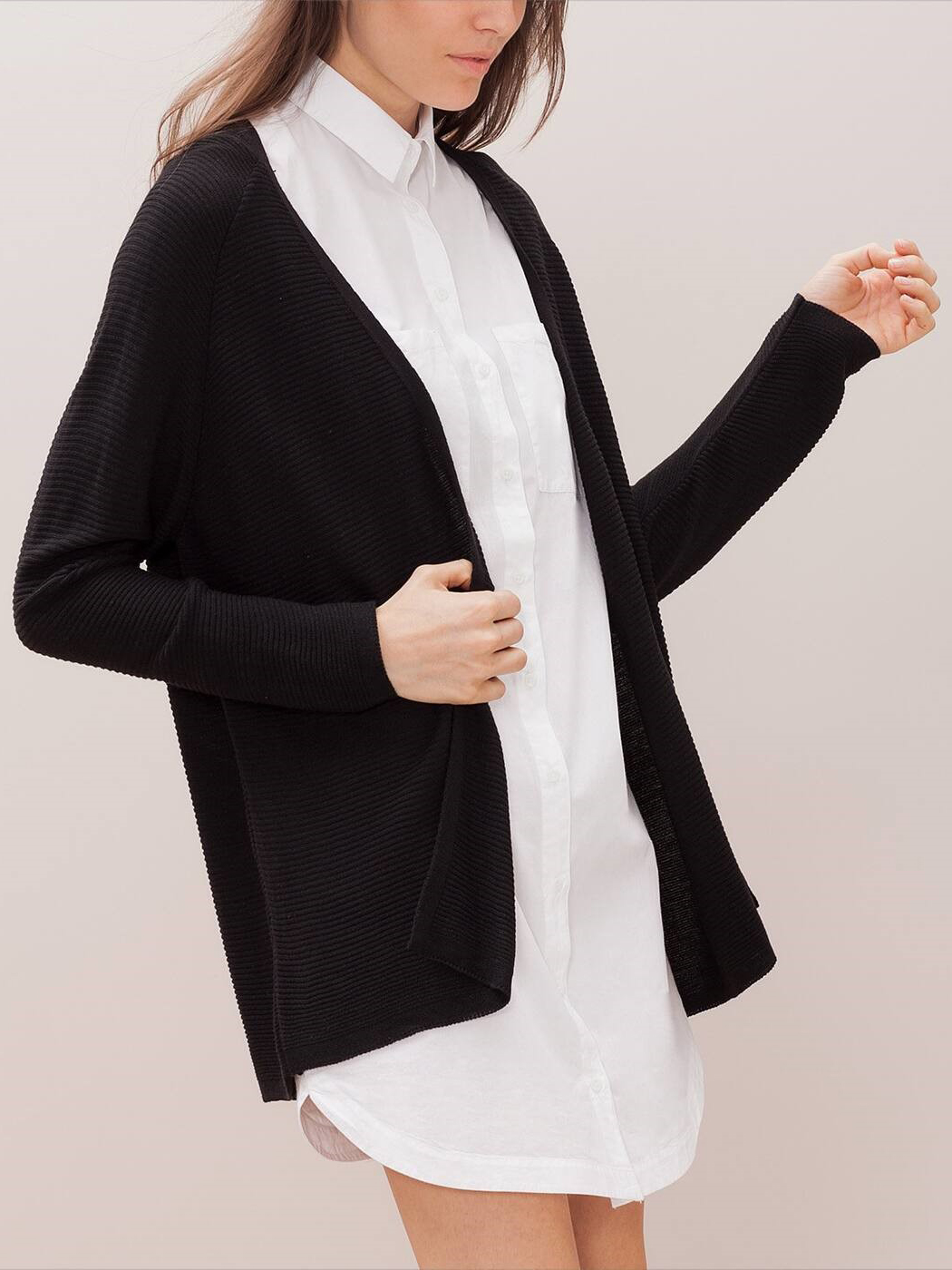 

Кардиган Stradivarius 06970425001 S Черный