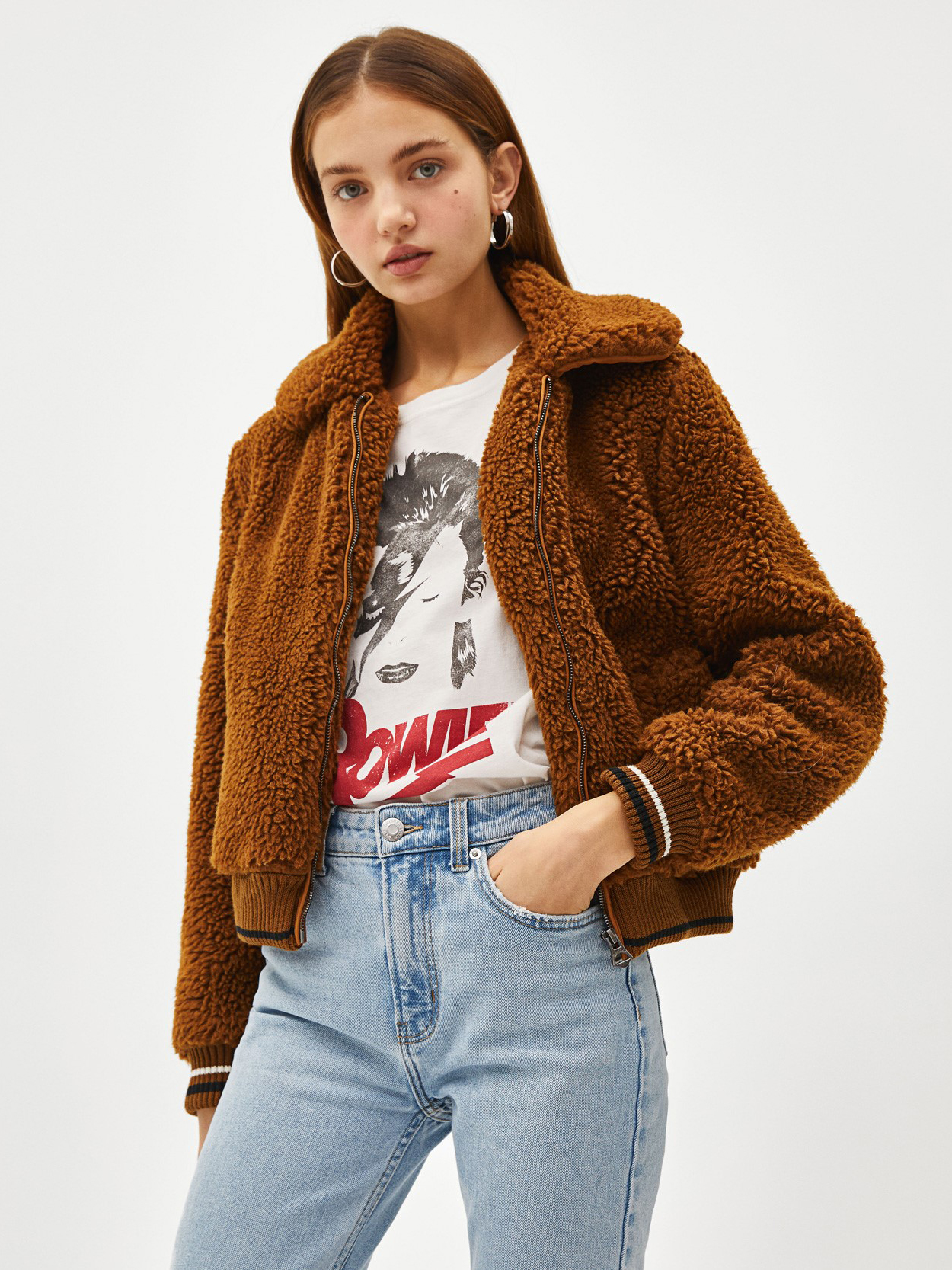 

Полушубок Bershka 06335407704 XS Коричневый