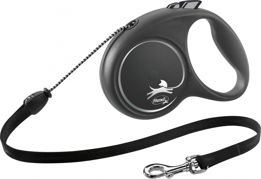 

Поводок рулетка Flexi "BLACK DESIGN" M 5м до 20кг черный (TX-12261)