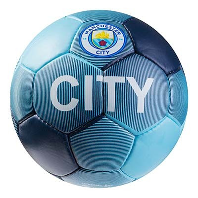 

Мяч футбольный Grippy Manchester 1 City, синий/голубой №5