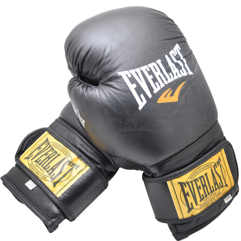 

Боксерские перчатки Everlast AmericanStar, кожа, 8oz, черный