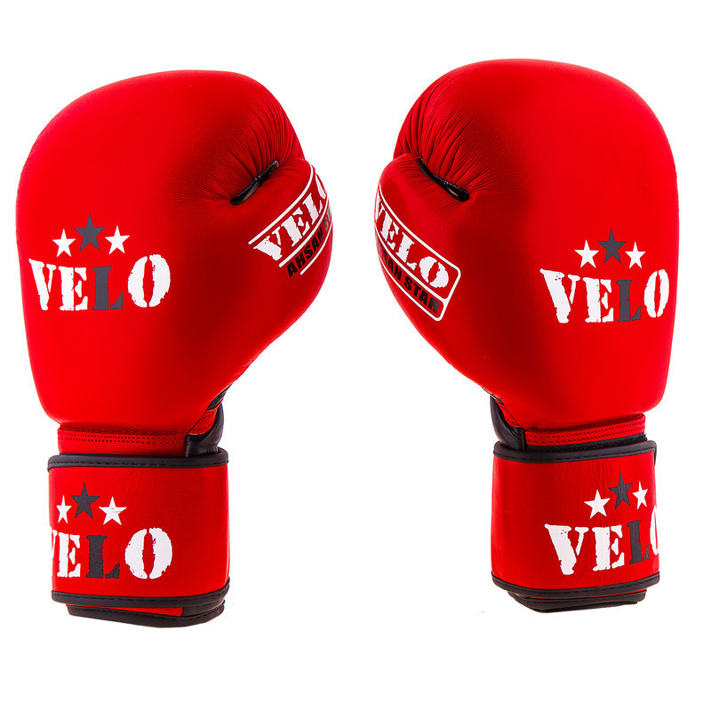 

Боксерские перчатки Velo AIBA, кожа, 10oz красный