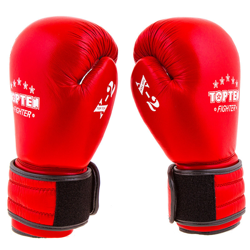 

Боксерские перчатки TopTen X-2 кожа, 8oz, красный