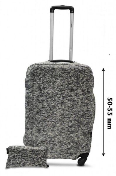 

Защитный чехол для чемодана Coverbag дайвинг серый меланж